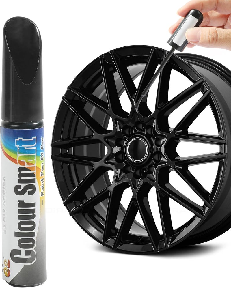 UBOG Touch Up Paint for Cars,Rim Paint,Car Accessories Wheel Paint,Auto Touch Up Paint,Car Scratch Remover Pen,Rim Scratch Repair,Car Paint Automotive Paint, Rim Paint for Car Wheel Repair (Black) - Image 1
